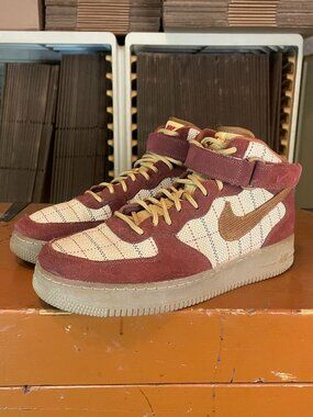 NIKE Air Force 1 Mid '07 LV8 Men's Size 11.5 Gum Bronze Eclipse Shoes CT1206-900